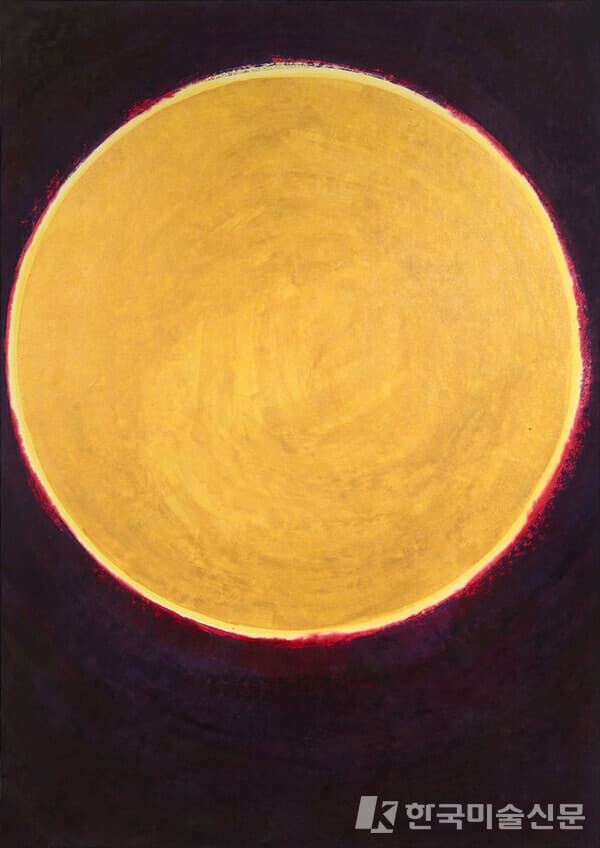 한국의 달 Korean Moon&nbsp;194x137cm, 한지에 수묵채색(color and ink on Korean paper), 2023