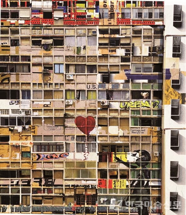 Urban&nbsp;90x74cm, Mixed media, 2021