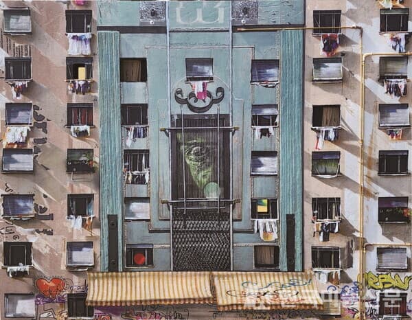 Urban10&nbsp;70x90cm, Mixed Media, 2021