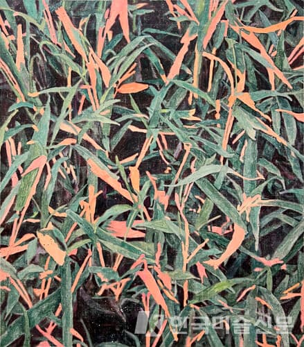 송수민, 고요한 소란&nbsp;2022, Acrylic on canvas, 80 x 70 cm