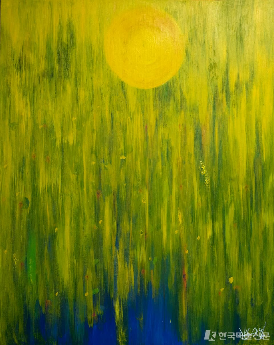 명상화 빛을 품다. (162x130 Mixed materrial on canvas 2022 )1