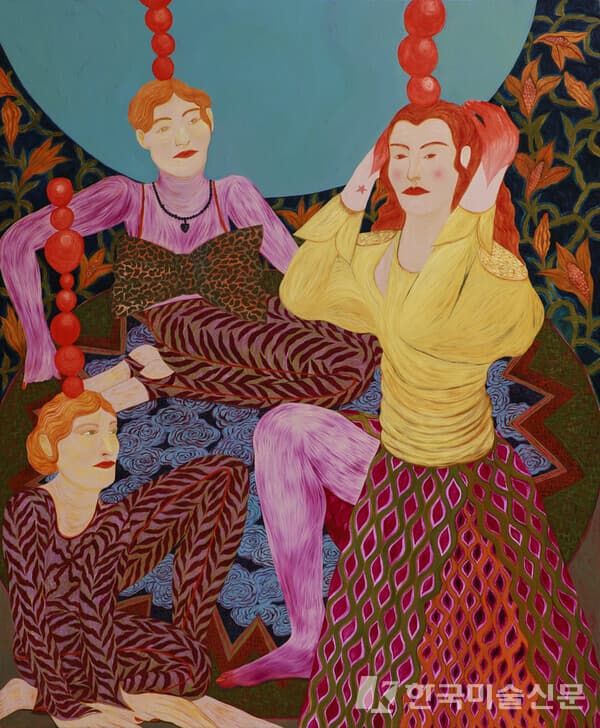 Balancing&nbsp;Oil on canvas, 170x 140cm, 2022