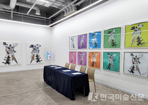 팝아티스트 낸시랭 2023 개인전 '버블코코 스페이스아트' 기자간담회 현장(사진=허영훈 기자)