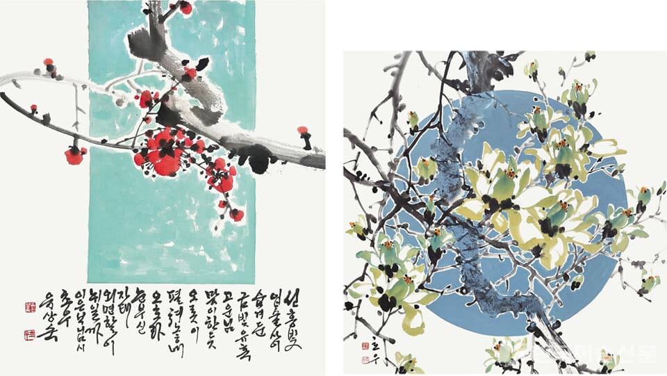 유상숙 작가, 木蓮花에 醉하여 _ 섀도스트라이프 (shadow stripe)의 미학 展
