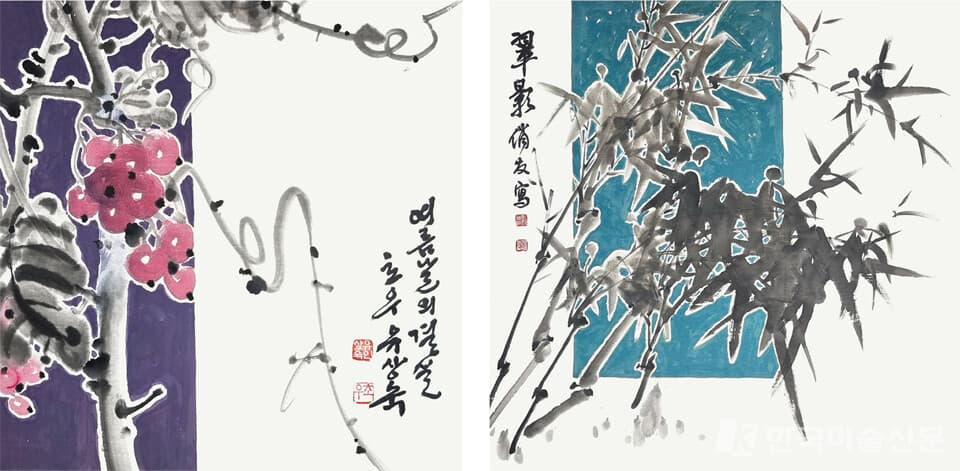 유상숙 작가, 木蓮花에 醉하여 _ 섀도스트라이프 (shadow stripe)의 미학 展