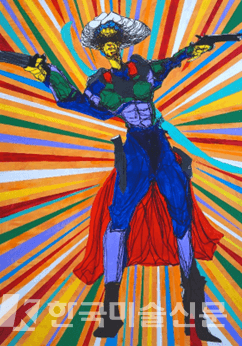 &nbsp;정병길_카우보이II_2023_&nbsp;oil on canvas_2023_72.7x116.5cm &nbsp;&nbsp;