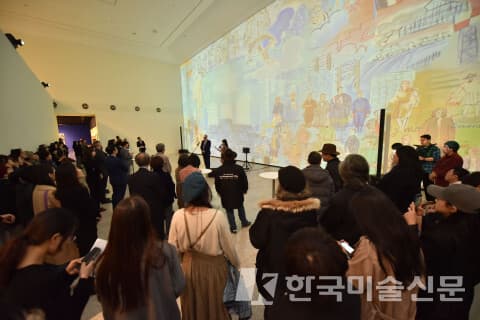제주도립미술관 &lsquo;앙리 마티스와 라울 뒤피: 색채의 여행자들&rsquo; 전시 개막식 전경. (사진=제주도립미술관 제공)