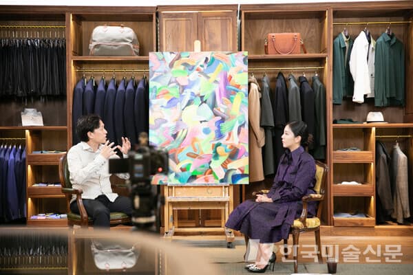&nbsp;임상빈 작가,&nbsp;최고운 (자료: 서커스TV 최고운의 아트테크)