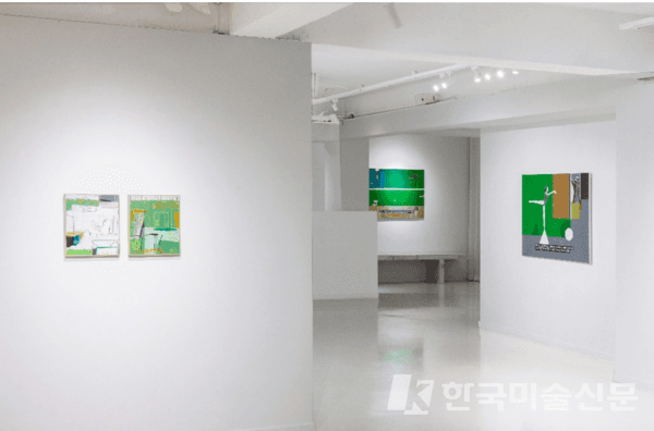 &nbsp;오정택, 지훈 스타크 2인전 전시 전경. ⓒ아줄레주 갤러리_2023
