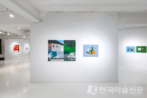 &nbsp;오정택, 지훈 스타크 2인전 전시 전경. ⓒ아줄레주 갤러리_2023