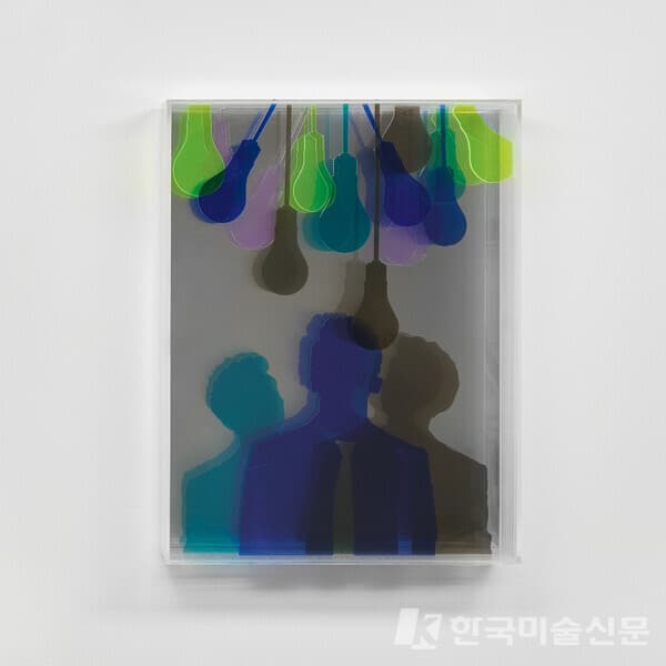흔들리는 빛 The Swaying Light81.6&times;61.6&times;10.5cm, 아크릴 Acrylic, 2021
