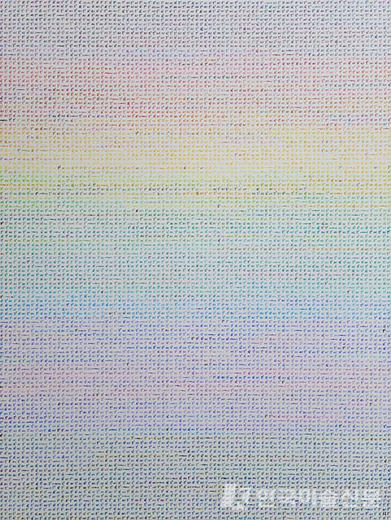 박청용&nbsp;무지개, 한지에 먹, 아크릴, 120&times;90cm, 2022