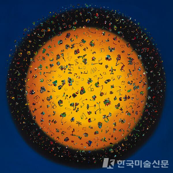 박현수&nbsp;Circle-YB23, Oil on canvas, 72.7x72.7cm, 2023