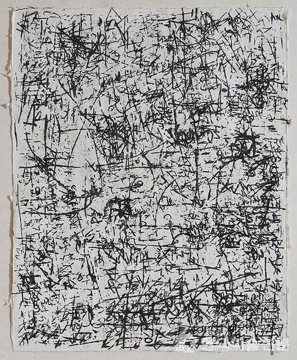 송수련&nbsp;내적시선, 한지위에 먹, 98X79cm, 2023