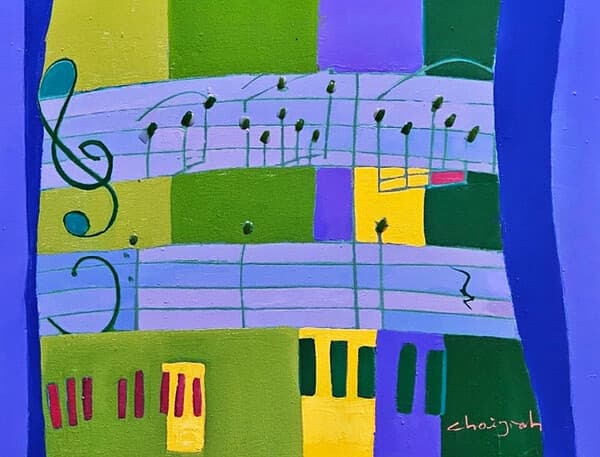 Sonate Allegro Oil on canvas 53 x 45.9cm 2023