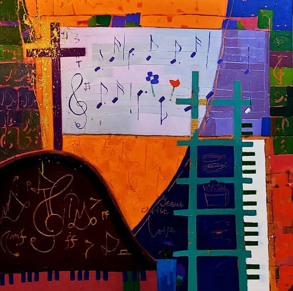 나의 영원하신 기업 Oil on canvas 13 x 130.3cm 2023