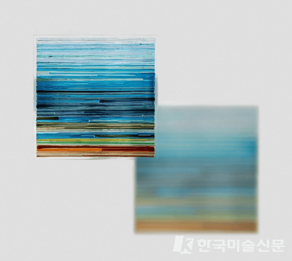 Afterimage_01&nbsp; 25x25cm&nbsp; Glass&nbsp; 2023&nbsp; 송영화