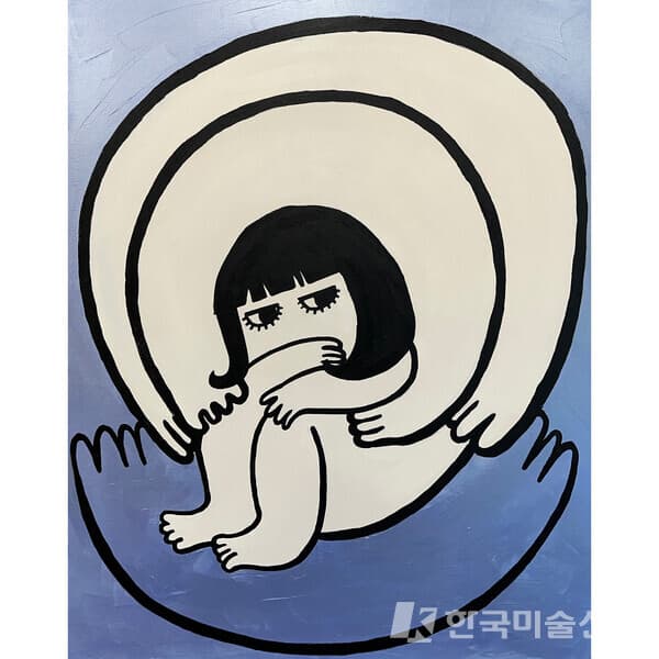 김진서_I (아이), 74x92cm, acrylic, 2023