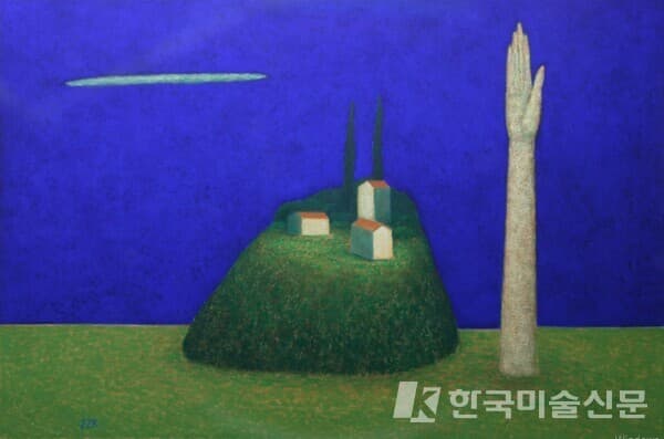 조용한 풍경&nbsp;김영환 97x145.5cm Tempera 2022
