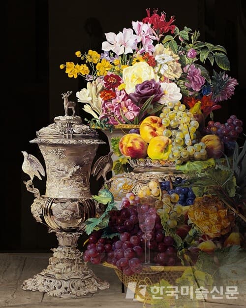 배준성, The Costume of Painter - Still Life With flowers and fruits, 2023, lenticular, 37.5 x 30cm.&nbsp;