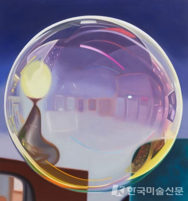 A Room with a View, 140cm X 150cm, Oil on Canvas, 2023. 출처 에브리데이몬데이 갤러리(EM갤러리)