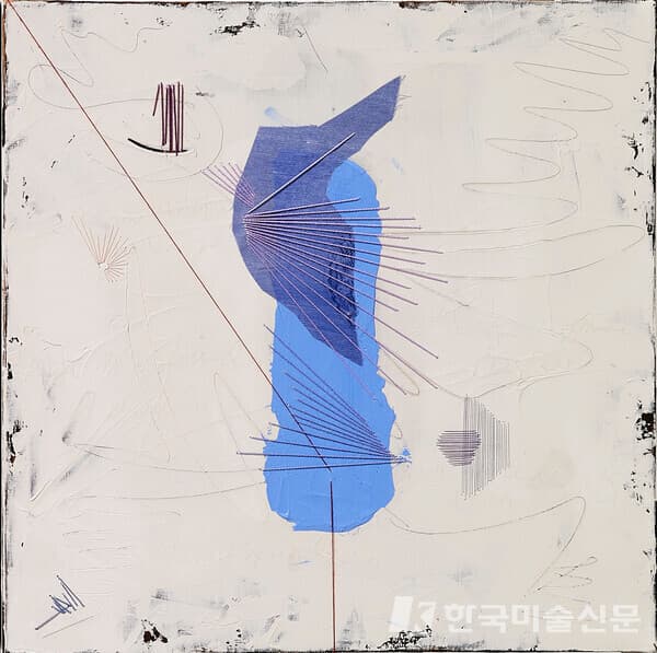 Some one.10.8&ldquo;아낌없이 주는 나무 너는 우리에게 축복이었구나&ldquo;, 46*46cm, Acrylic and mixed media on canvas