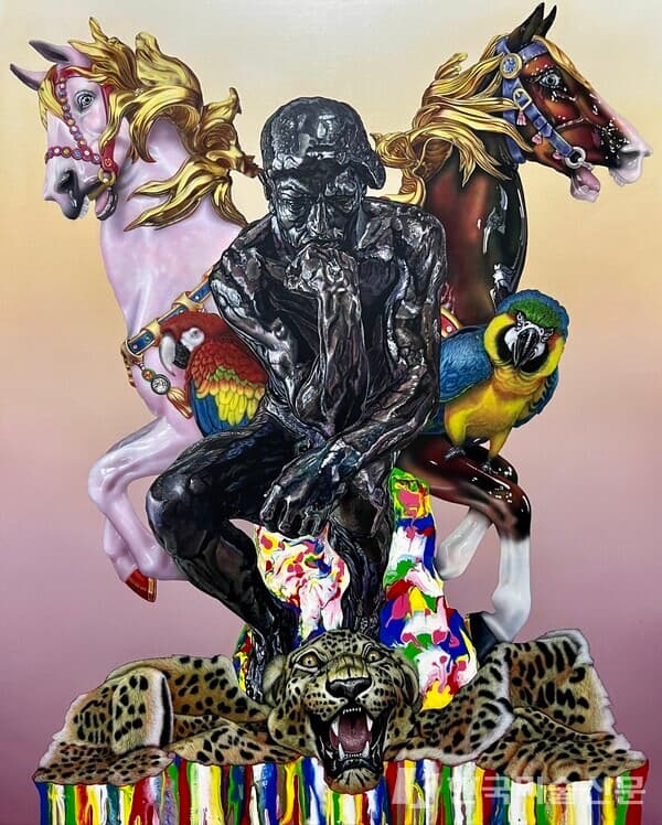 Life...삶...La vie,&nbsp; 2022, 캔버스에 아크릴, 100 X 81 cm&nbsp;ⓒ 이상권