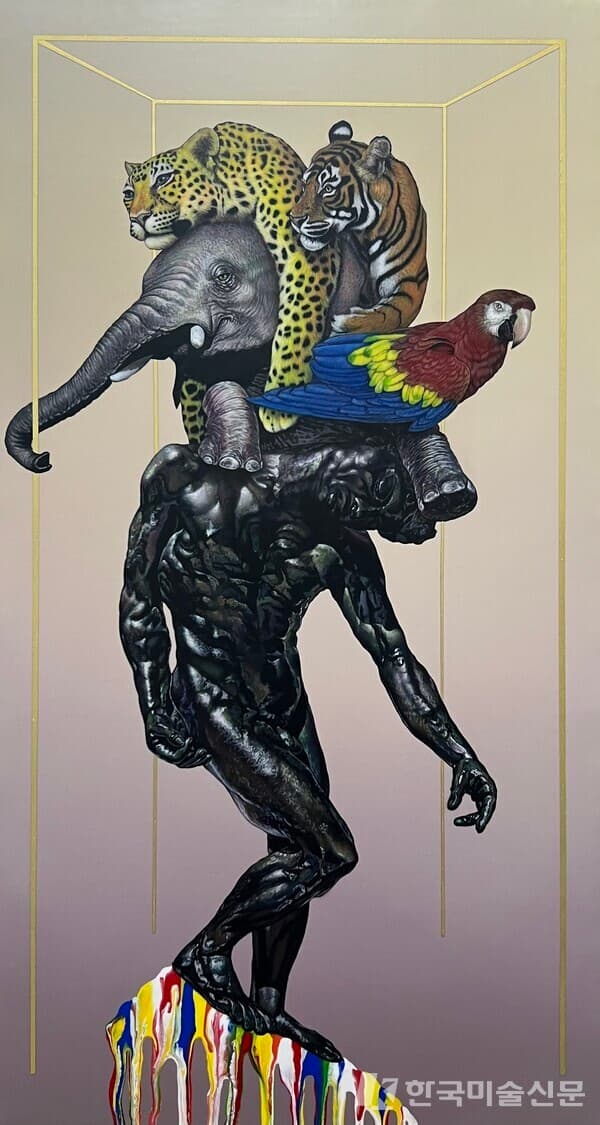 life&hellip;삶&hellip;la vie, 2023,&nbsp;캔버스에 아크릴, 66 X 36 cm&nbsp;ⓒ 이상권