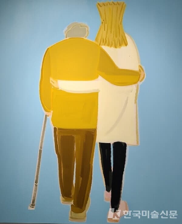 Guide (Walk series), 130.3cm x 162.2cm,&nbsp; oil on canvas, 2024. 출처 갤러리 조은