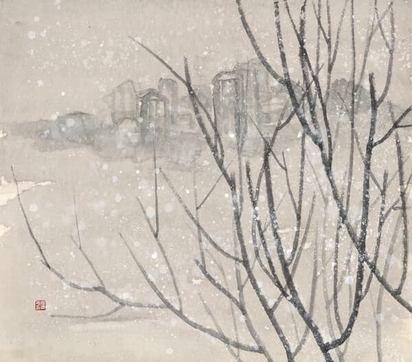그 겨울의 적막_73x64cm&nbsp;