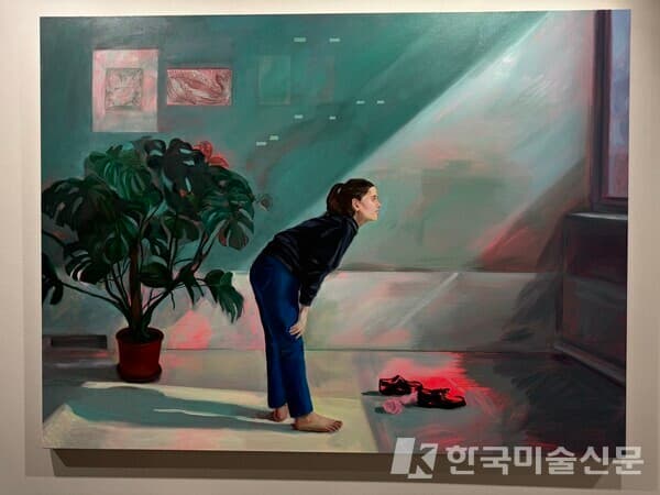 Lucile Piketty, Int&eacute;rieur, 2023, huile sur toile, 150 x 200, H Gallery / 사진=진승우