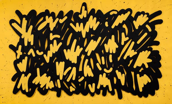 다니엘 신 Daniel Shin, Jungle in the concrete, 2023, 캔버스에 아크릴릭, 나무 프레임 Wood frame and acrylic on canvas, 102x167cm