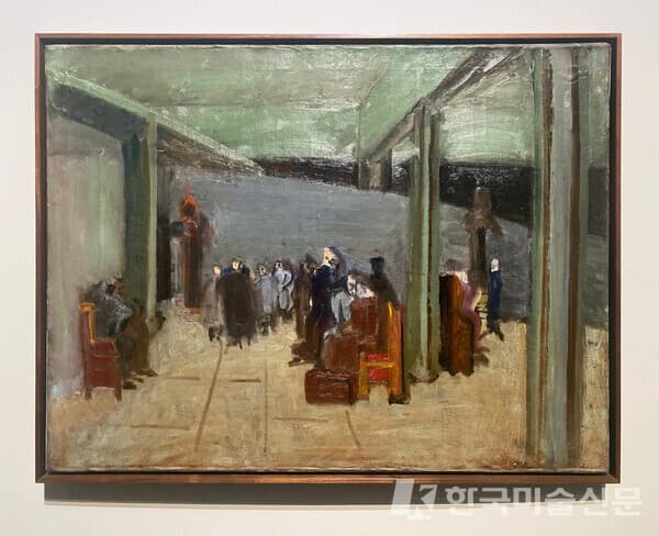 마크 로트코, Untitled, 캔버스에 유화, 사진. 이소이 기자. 최근에 루이비통 파운데이션에서 열린 로트코 전시도 로트코의 초기작품인 구상화부터 시작했다.