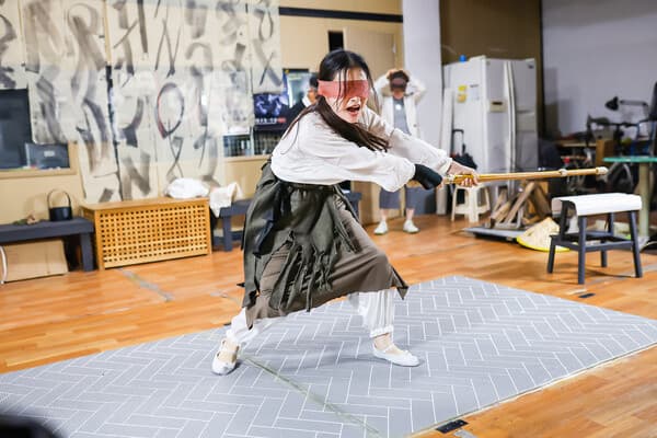 소경처녀 역의 배우 '전영주'