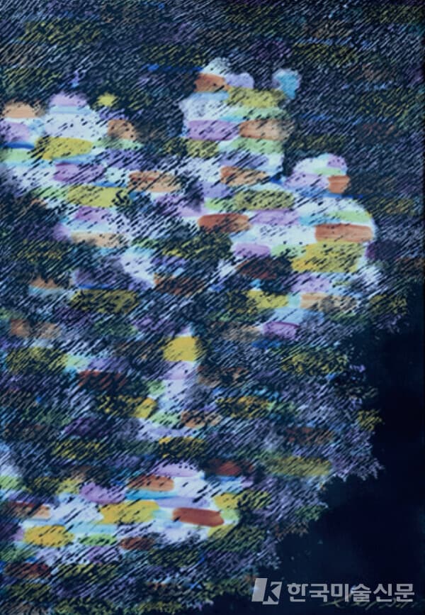 , 2024, 125X180mm, pigment on porcelain