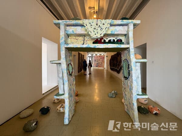 짐바브웨관 전시 전경. 사진. 이소이 기자.