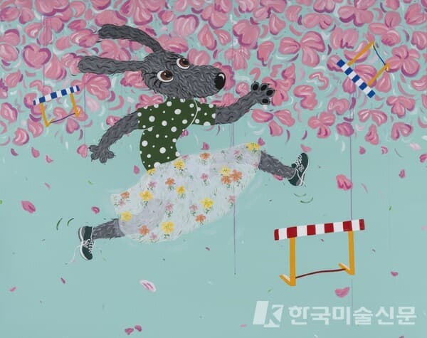 [우아한 점프 3] Acrylic on canvas 162.2&times;130.3&nbsp; 2024