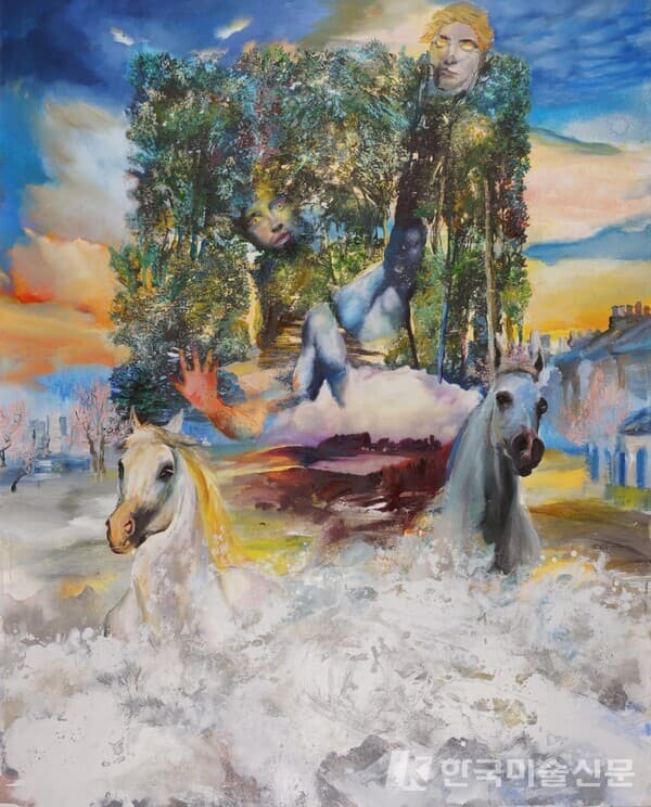 The Chariot. 2022. Oil on canvas. 169.5x 136.7 cm / 선화랑 제공