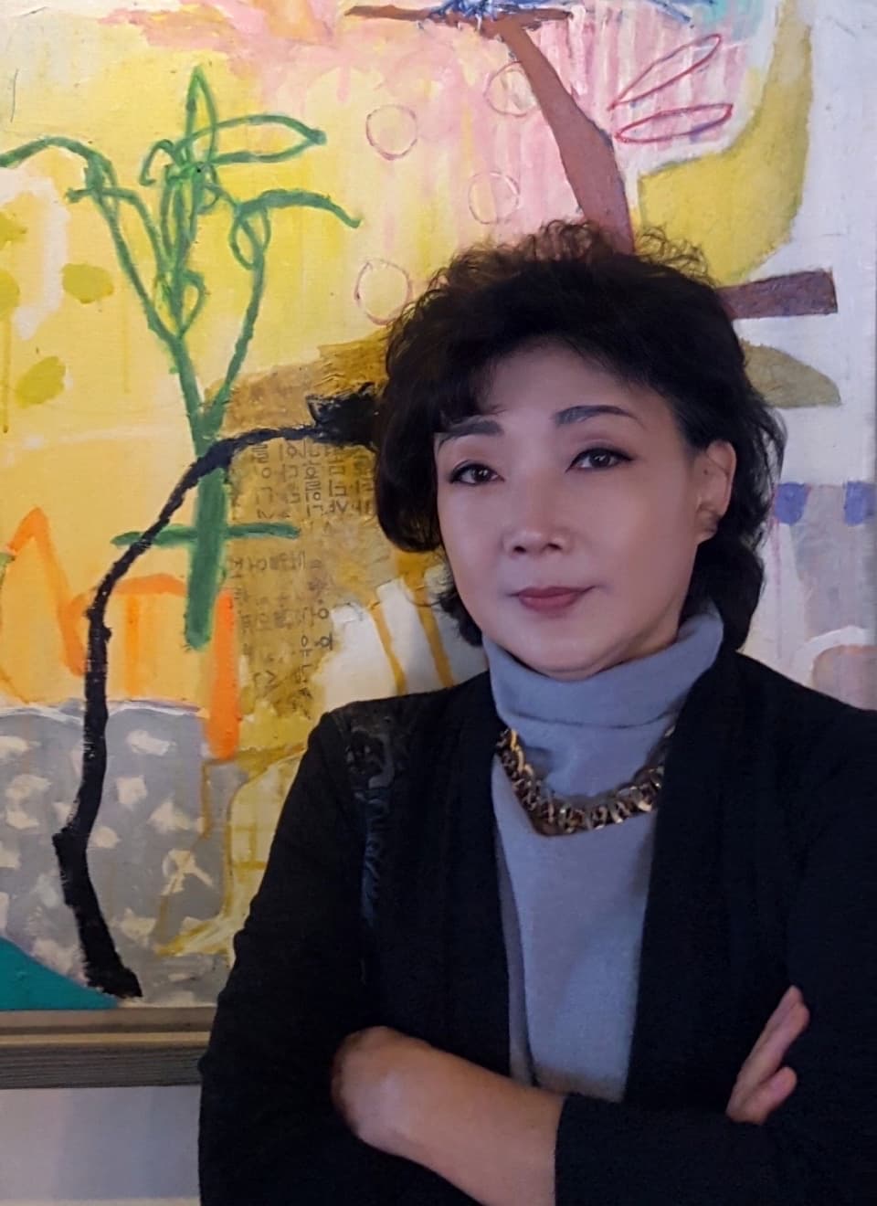 안선영 화백 "자연공감..머리가 아닌 마음으로 그리는 그림"