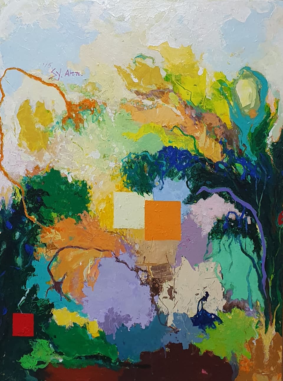안선영 화백 _ 자연공감A-1(76x103 acrylic on canvas)