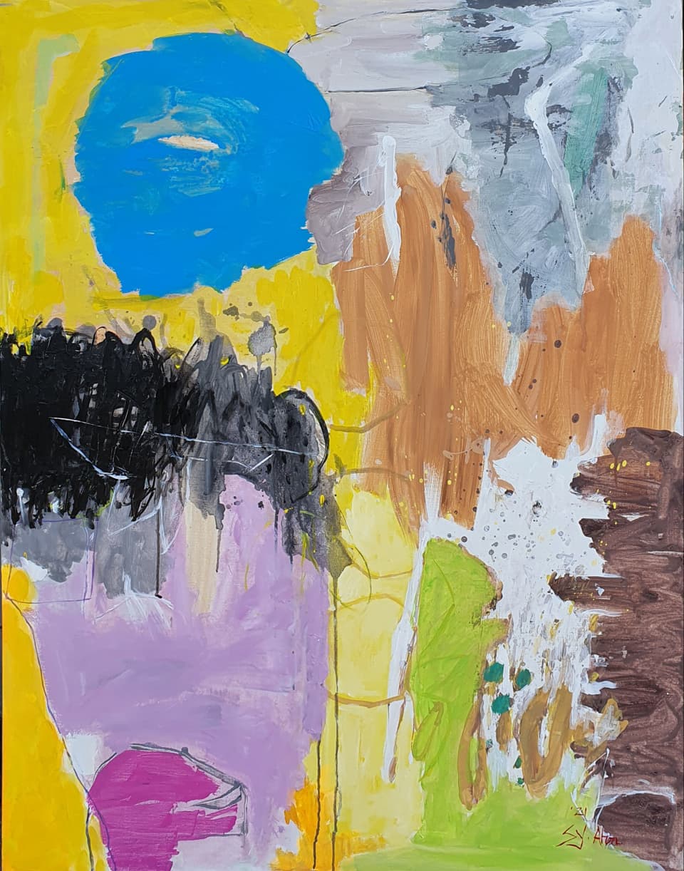 안선영 화백 _ 공존-80x100 acrylic