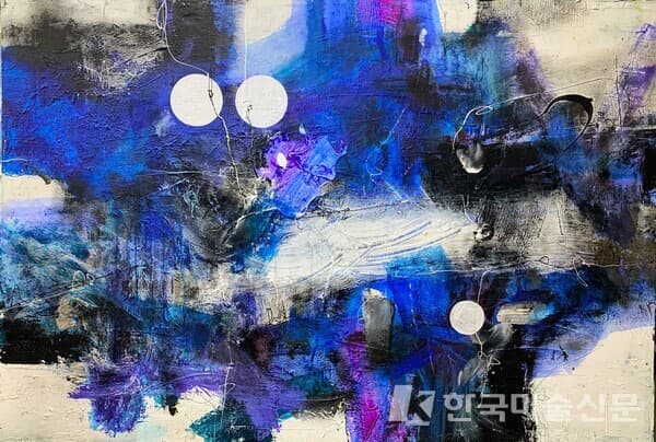 [사진 = 이지연 작가] 32뇌풍항_ 97.0 X 162.2 cm_ Mixed Media_ 2021