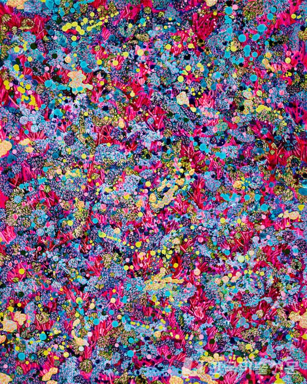 [사진=김리아갤러리] 박태훈 &lsquo;parktaeria (drop)&rsquo; 90.9&times;72.7cm, Acrylic on canvas, 2024