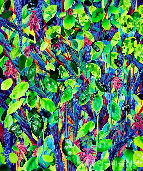 [사진=김리아갤러리] 박태훈 &lsquo;parktaeria (untitled)&rsquo; 72.7x60.6cm, Acrylic on canvas, 2023