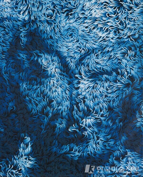 김재홍 "존재의 기억" 227.3 x 181.8cm 2020 Acrylic on canvas / 봉은사 제공