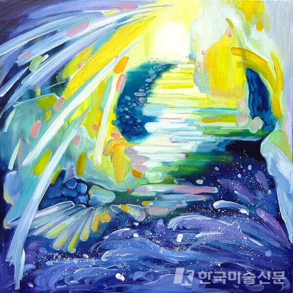 [사진=신재은 작가]터널의 끝, oil on canvas, 45x45cm, 2024
