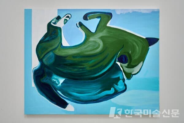 &nbsp;오윤석 , "Roadkill Foxes", 2024, acrylic on canvas, 91x116.8cm/사진. 최철림/이미지 제공. 인가희갤러리