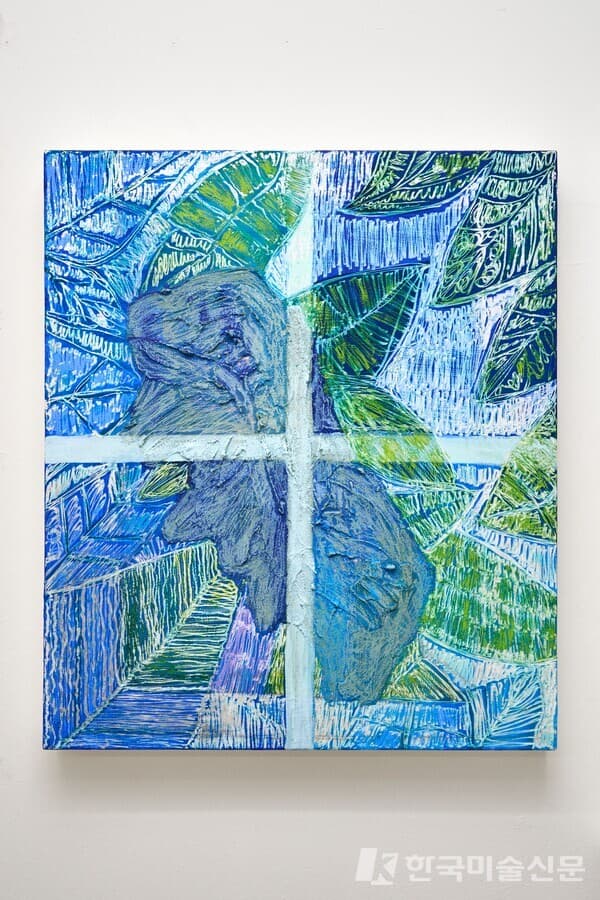 오윤석, "Untitled" , 2024, acrylic on canvas, 91x116.8cm /사진. 최철림/이미지 제공. 인가희갤러리