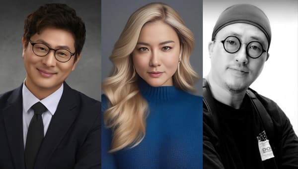 왼쪽부터 댄허코리아 대표 허영훈, 서양화가 준희 퀸, 영상감독 김준연(사진=댄허코리아)