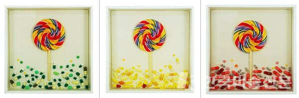 [사진= 구상희 작가] Paradox, 22x22cm, Lollipop, pills in resin